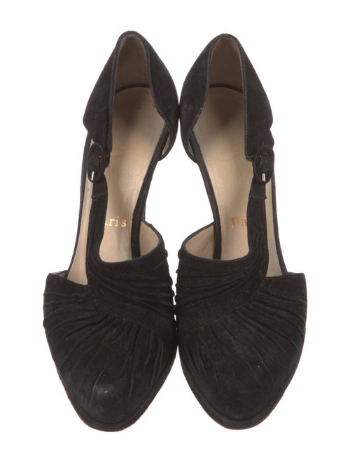 Christian Louboutin Suede D'Orsay Pumps