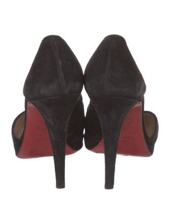 Christian Louboutin Suede D'Orsay Pumps