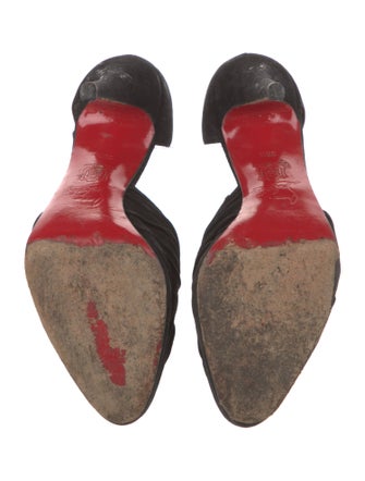 Christian Louboutin Suede D'Orsay Pumps