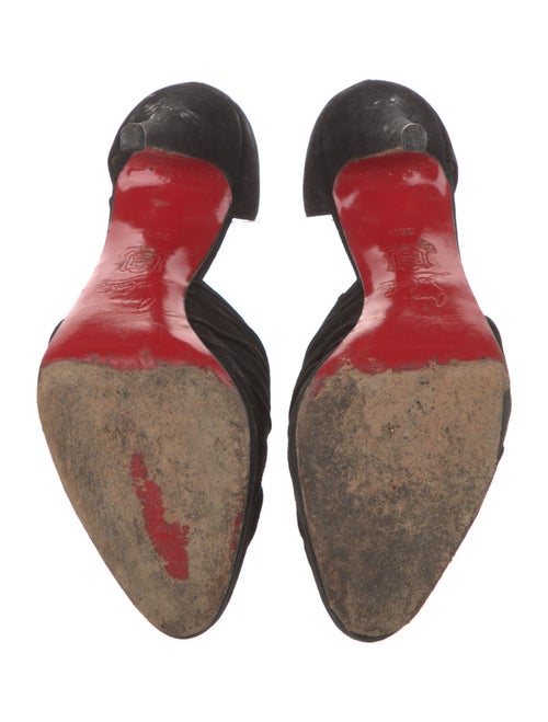 Christian Louboutin Suede D'Orsay Pumps