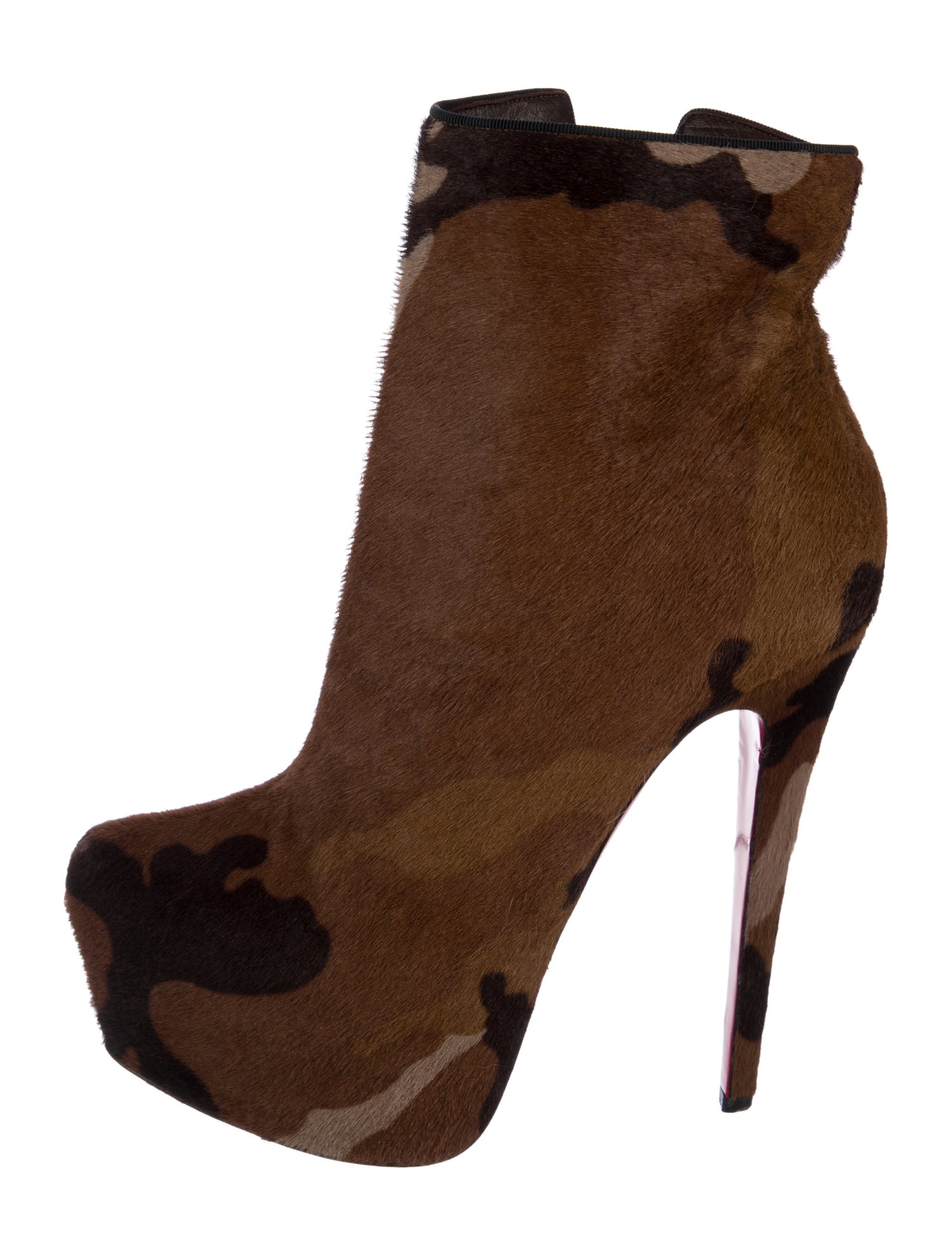 Christian Louboutin Ponyhair Animal Print Boots