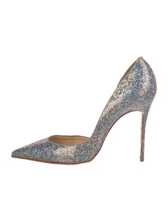 Christian Louboutin Glitter D'Orsay Pumps