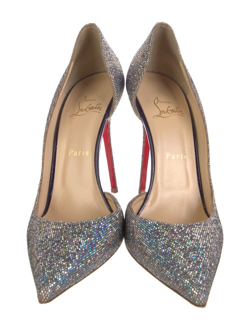 Christian Louboutin Glitter D'Orsay Pumps