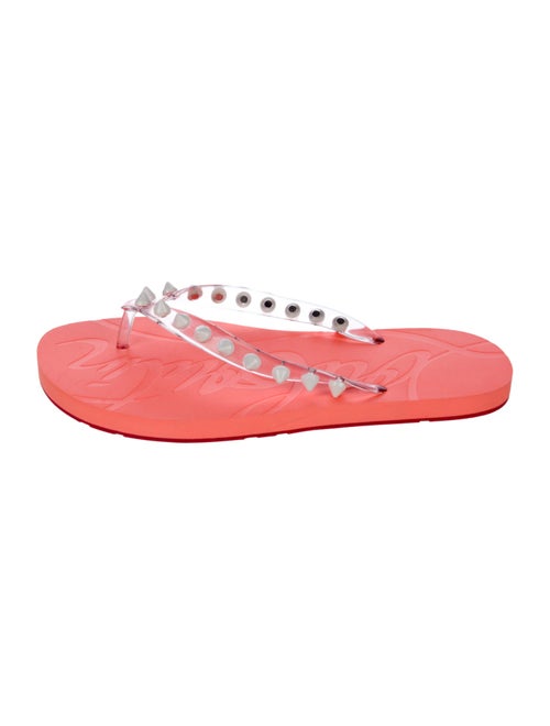 Christian Louboutin Spike Accents Rubber Slides