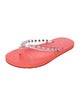 Christian Louboutin Spike Accents Rubber Slides