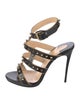 Christian Louboutin Spike Accents Leather Gladiator Sandals