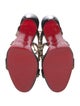 Christian Louboutin Spike Accents Leather Gladiator Sandals