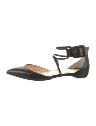 Christian Louboutin Leather D'Orsay Flats