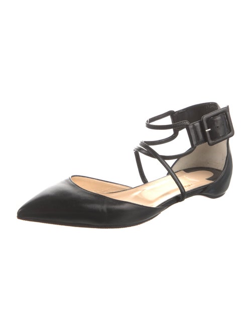 Christian Louboutin Leather D'Orsay Flats