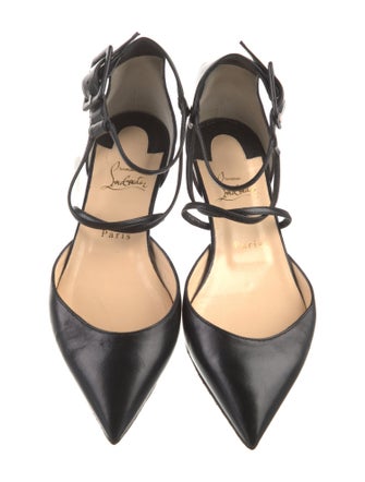 Christian Louboutin Leather D'Orsay Flats
