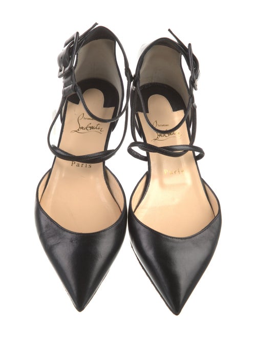Christian Louboutin Leather D'Orsay Flats