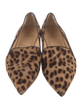 Christian Louboutin Ponyhair Animal Print Loafers