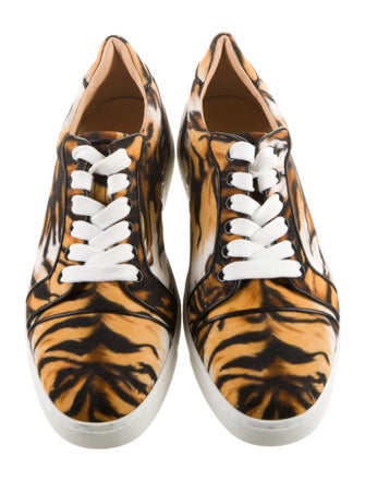 Christian Louboutin Canvas Printed Sneakers