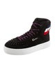 Christian Louboutin Suede Studded Accents Sneakers