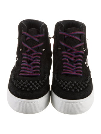 Christian Louboutin Suede Studded Accents Sneakers