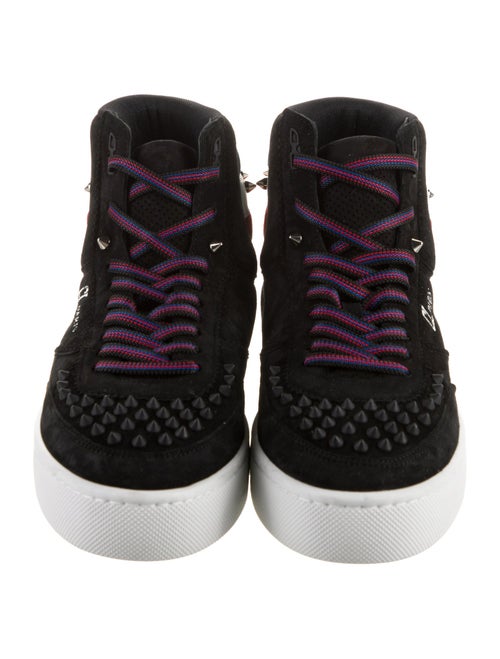 Christian Louboutin Suede Studded Accents Sneakers