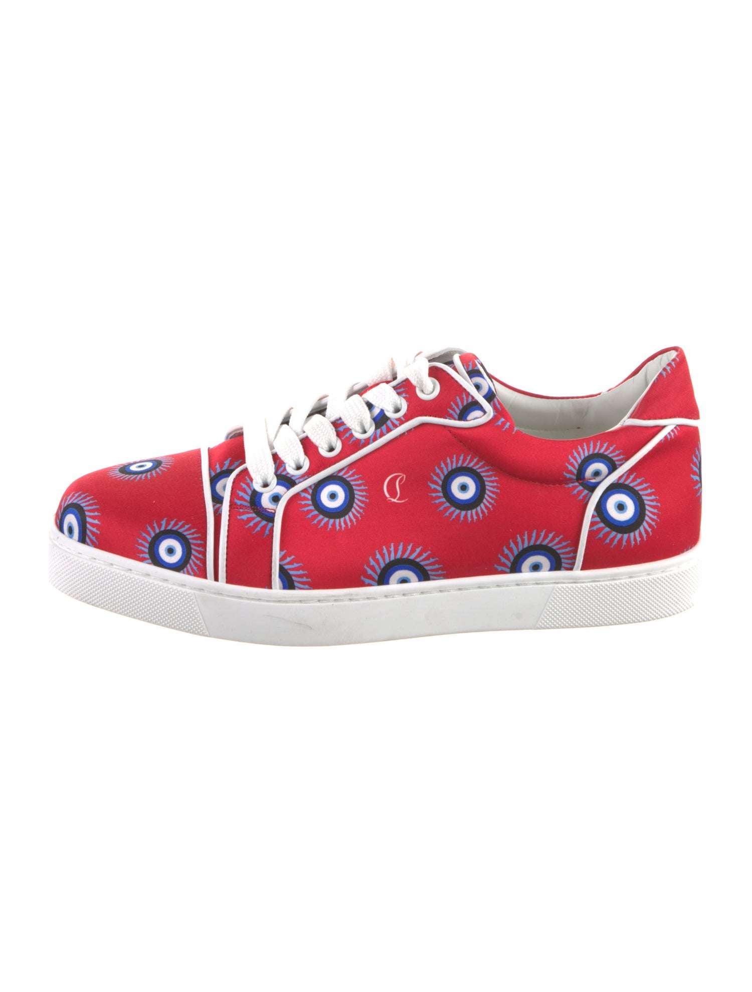 Christian Louboutin Satin Printed Sneakers