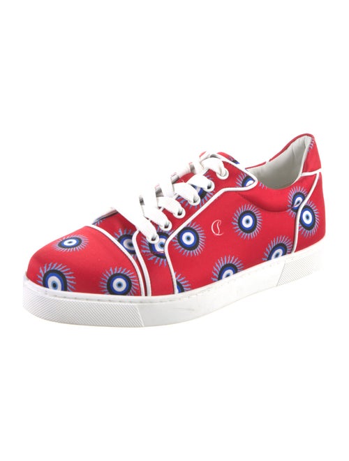 Christian Louboutin Satin Printed Sneakers
