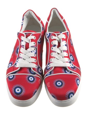 Christian Louboutin Satin Printed Sneakers
