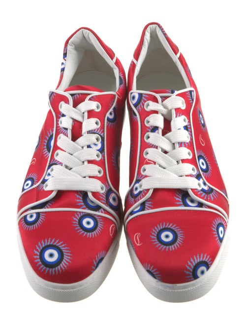Christian Louboutin Satin Printed Sneakers