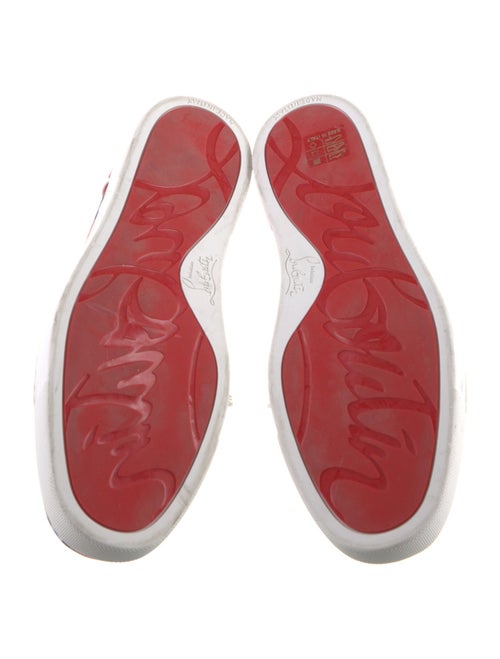Christian Louboutin Satin Printed Sneakers