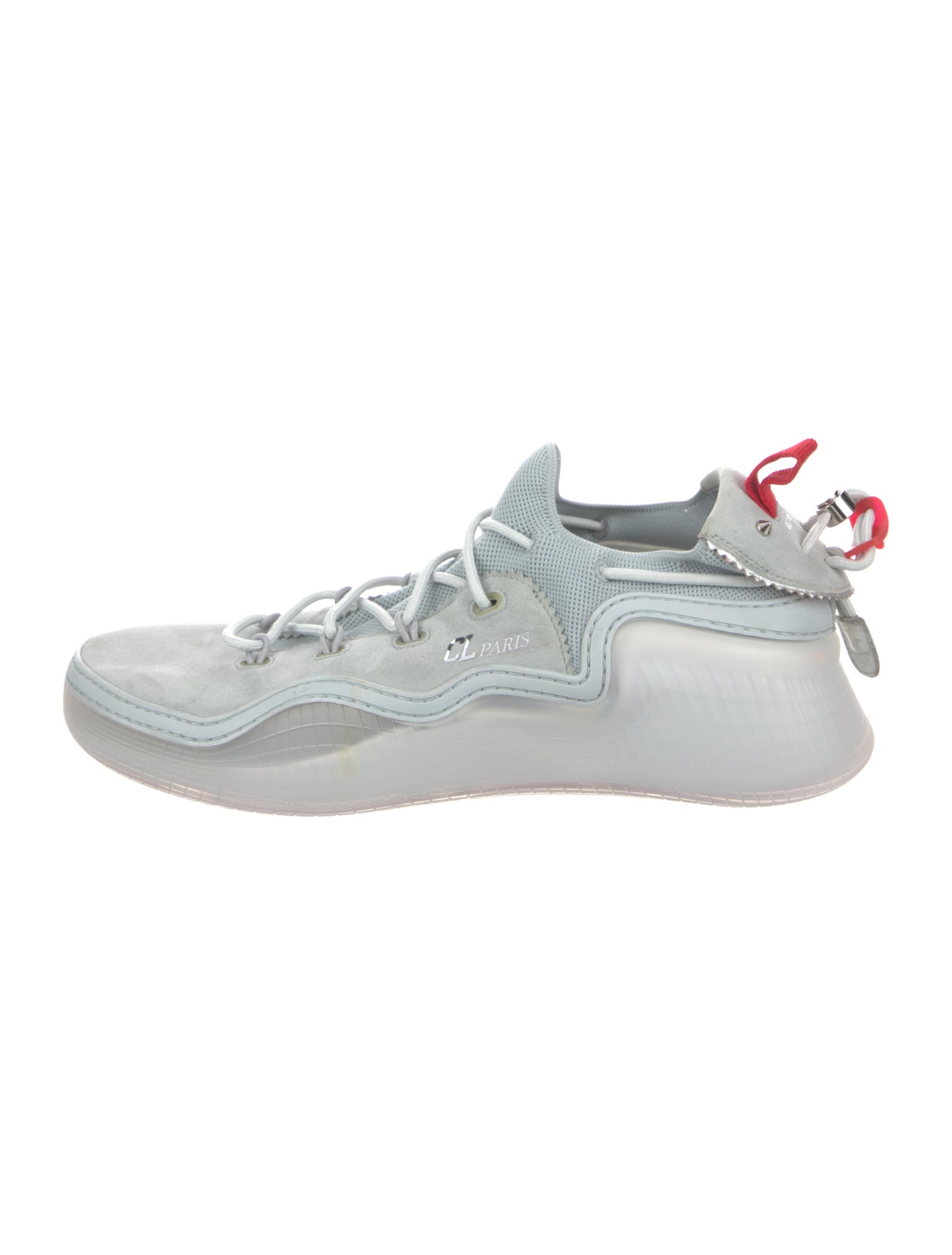 Christian Louboutin Suede Mesh Accents Sneakers