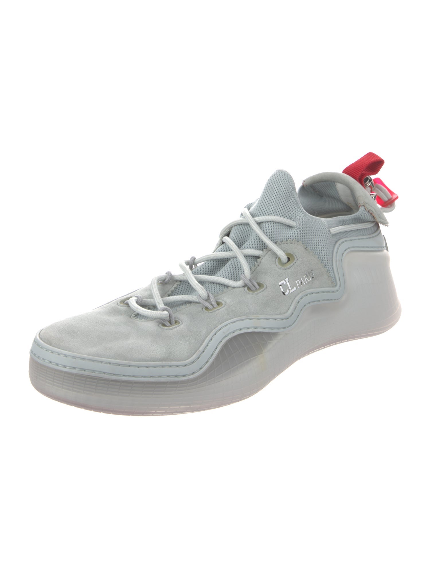 Christian Louboutin Suede Mesh Accents Sneakers