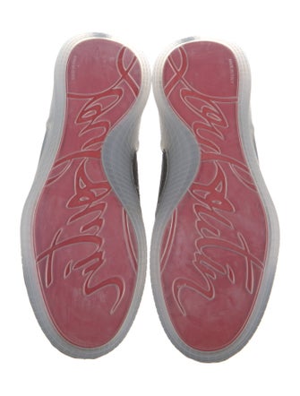 Christian Louboutin Suede Printed Sneakers