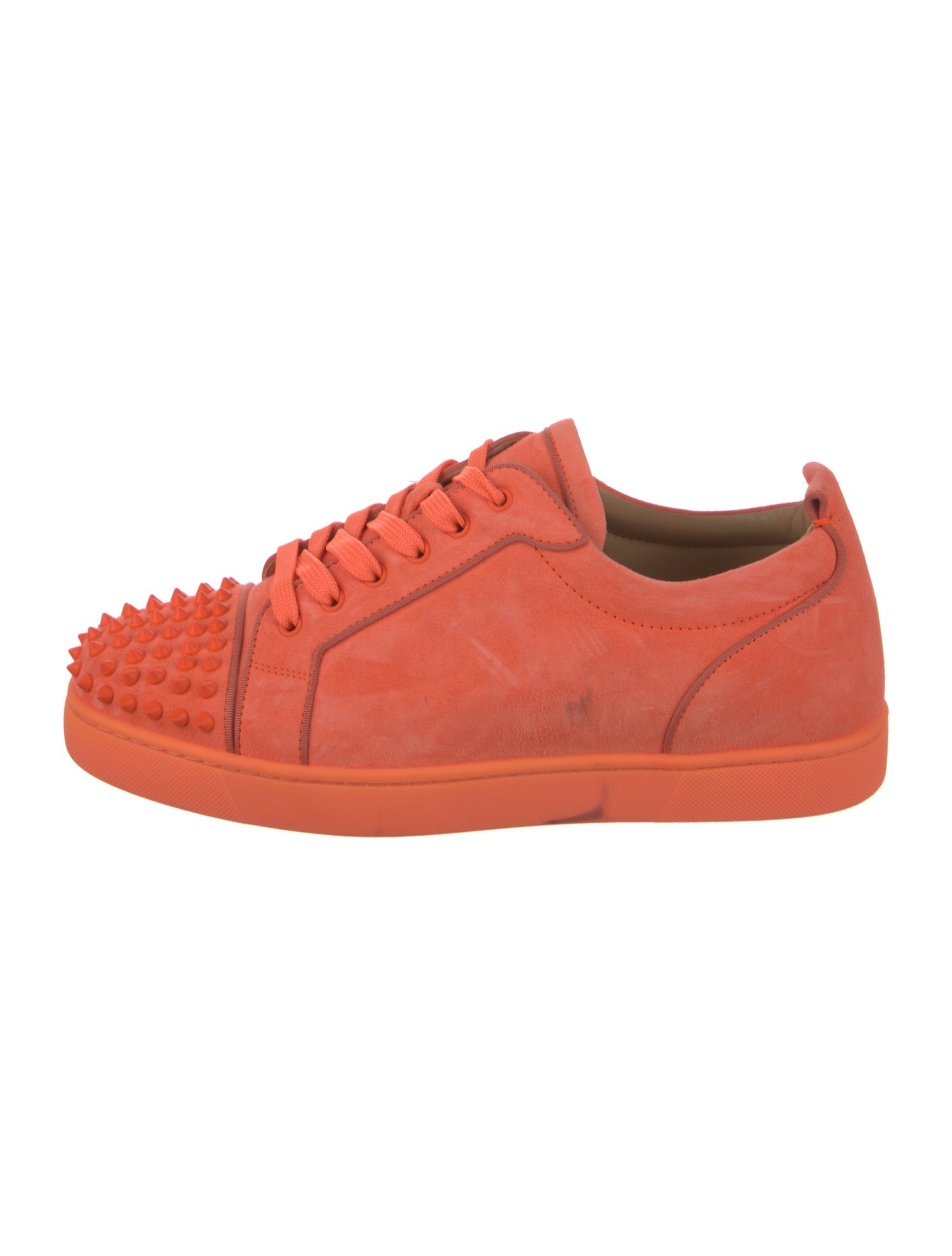 Christian Louboutin Suede Studded Accents Sneakers