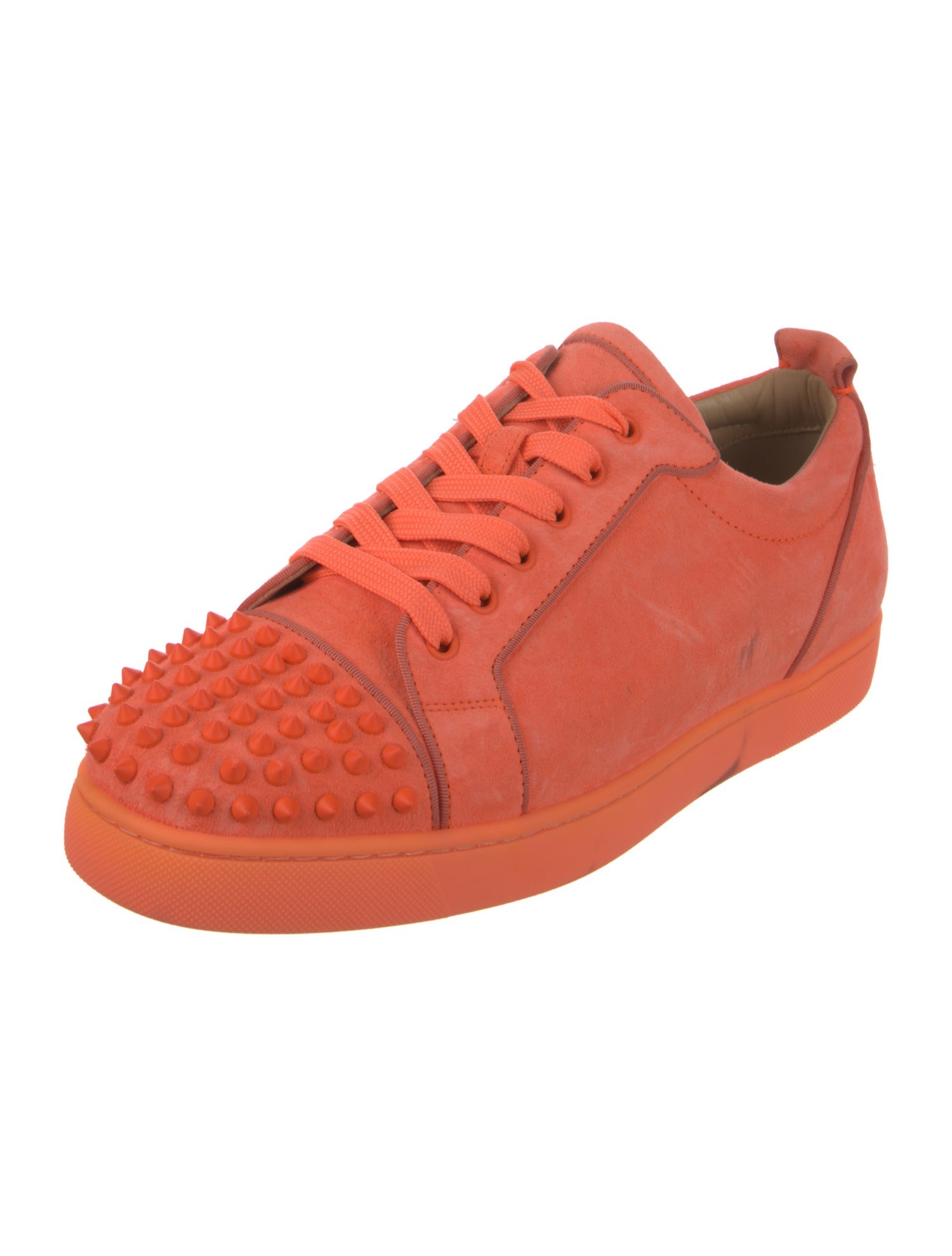 Christian Louboutin Suede Studded Accents Sneakers