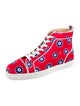 Christian Louboutin Satin Printed Sneakers