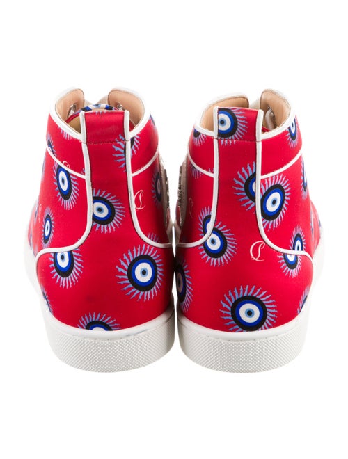 Christian Louboutin Satin Printed Sneakers