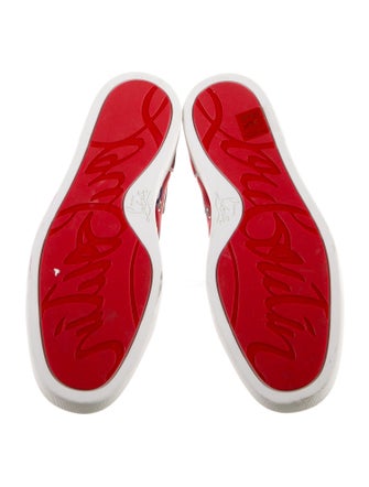 Christian Louboutin Satin Printed Sneakers