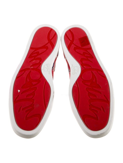 Christian Louboutin Satin Printed Sneakers