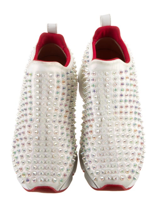 Christian Louboutin Neoprene Studded Accents Sock Sneakers