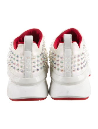 Christian Louboutin Neoprene Studded Accents Sock Sneakers