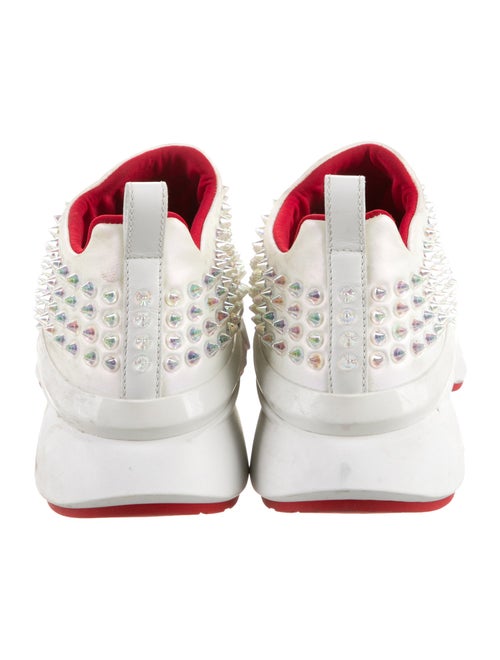 Christian Louboutin Neoprene Studded Accents Sock Sneakers