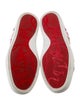 Christian Louboutin Leather Floral Print Sneakers