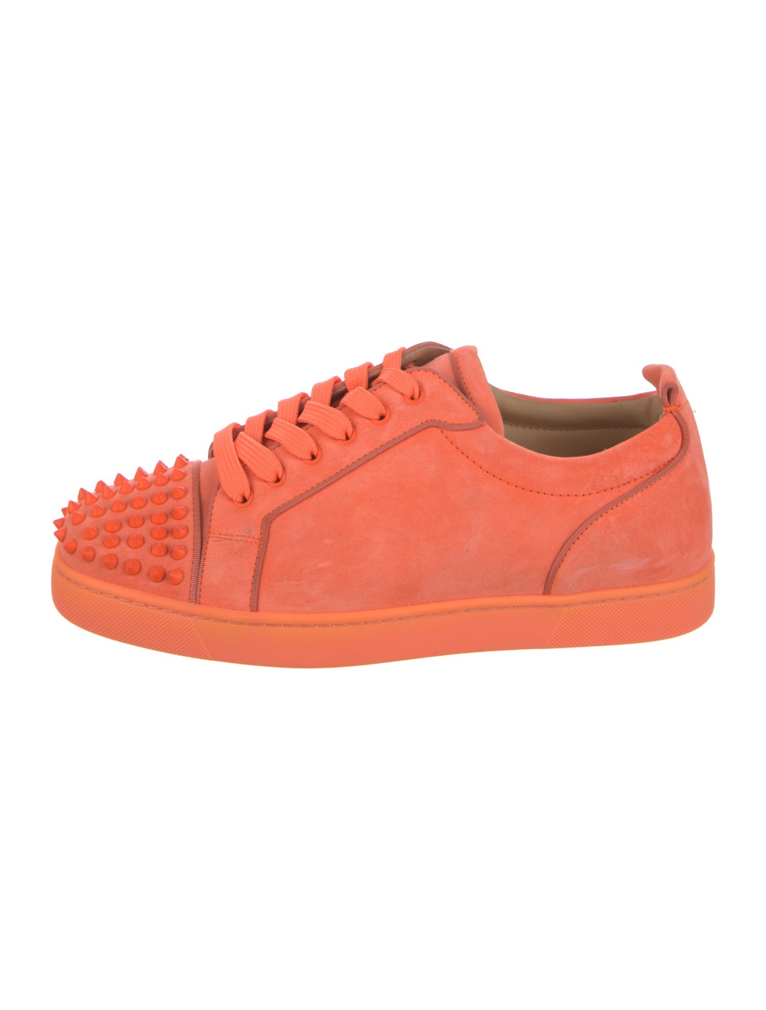 Christian Louboutin Suede Studded Accents Sneakers