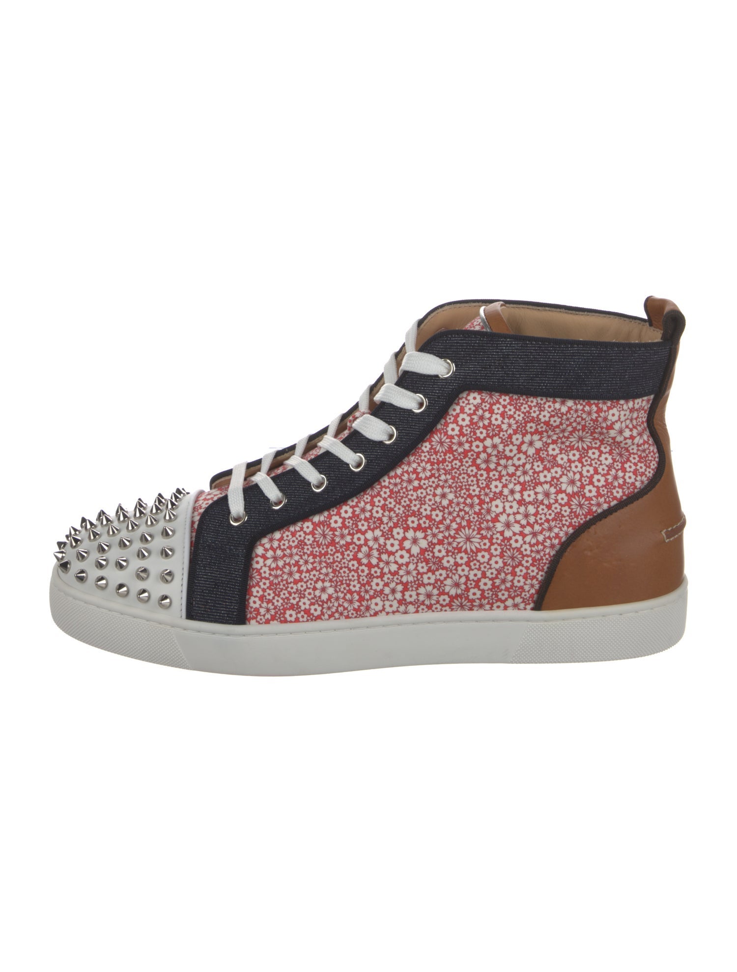 Christian Louboutin Canvas Floral Print Sneakers