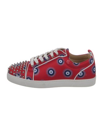 Christian Louboutin Satin Printed Sneakers