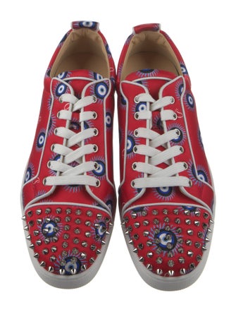 Christian Louboutin Satin Printed Sneakers