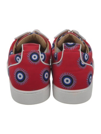 Christian Louboutin Satin Printed Sneakers