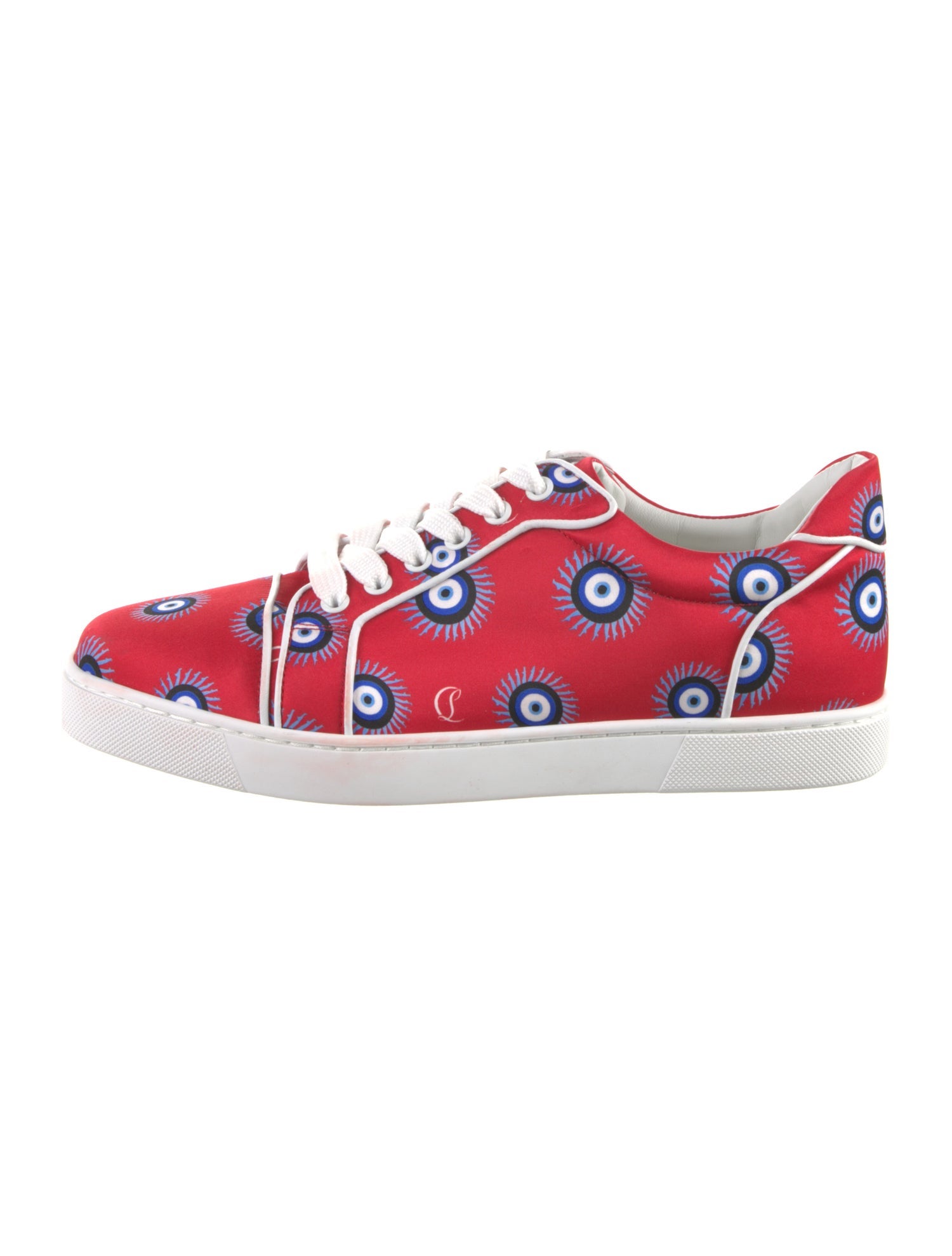 Christian Louboutin Satin Printed Sneakers