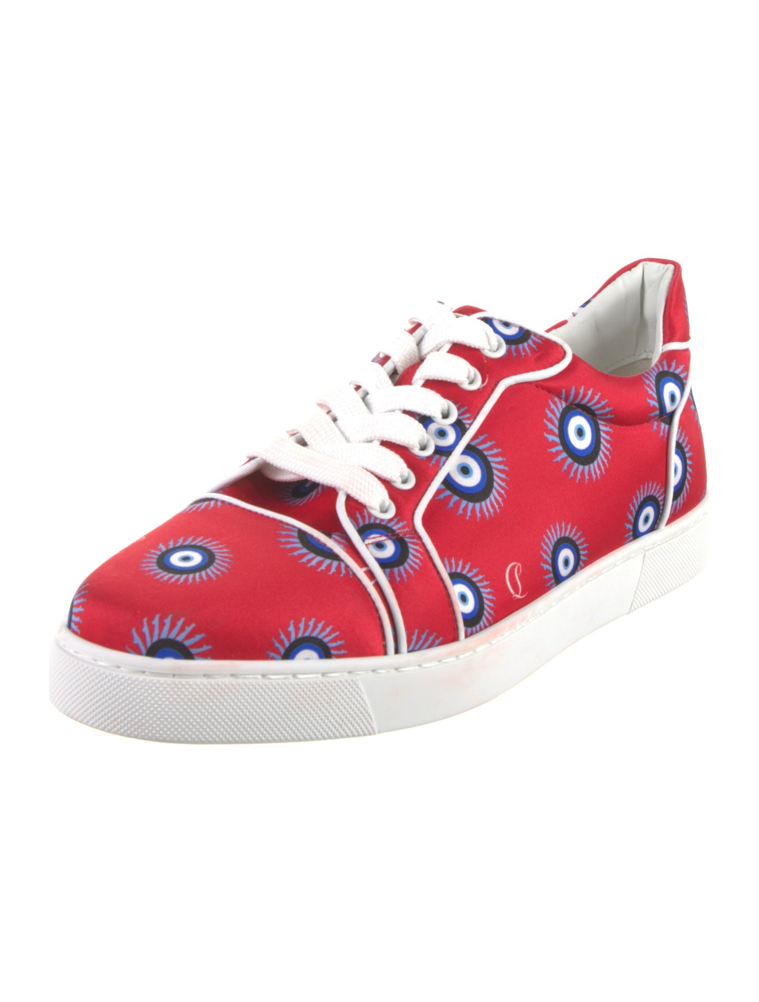 Christian Louboutin Satin Printed Sneakers