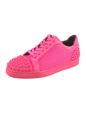 Christian Louboutin Suede Studded Accents Sneakers