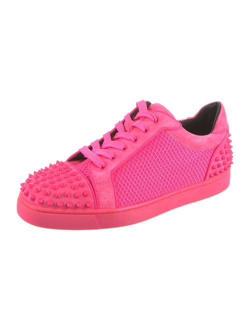 Christian Louboutin Suede Studded Accents Sneakers