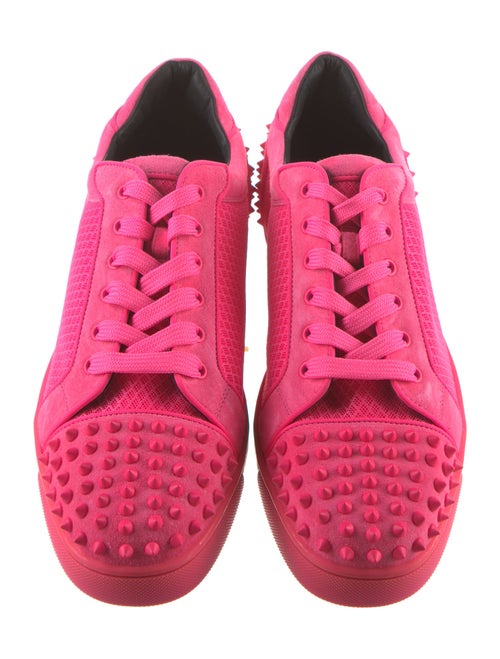 Christian Louboutin Suede Studded Accents Sneakers