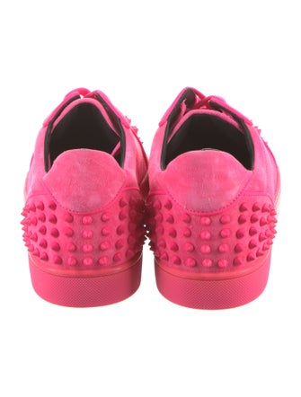 Christian Louboutin Suede Studded Accents Sneakers