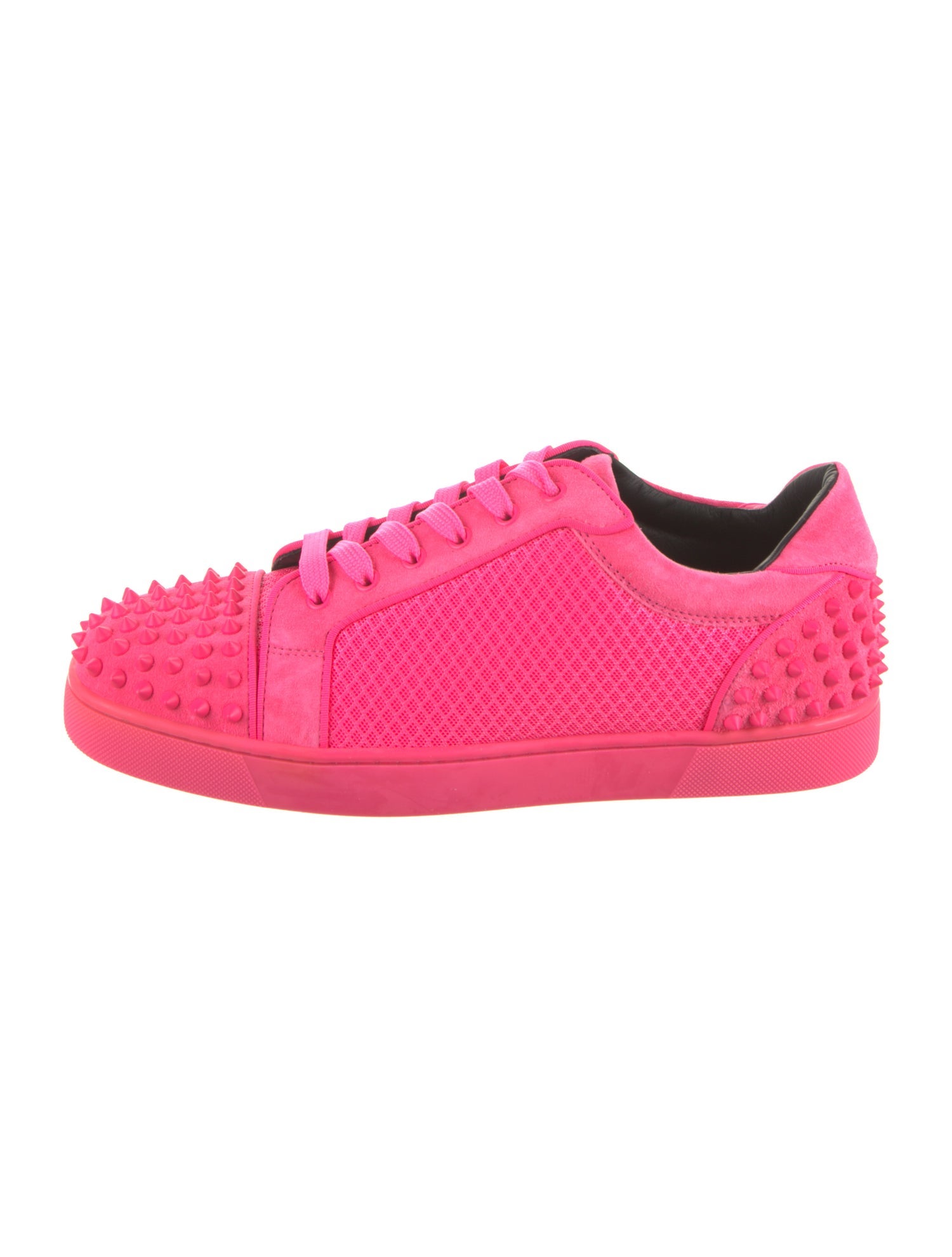 Christian Louboutin Suede Studded Accents Sneakers